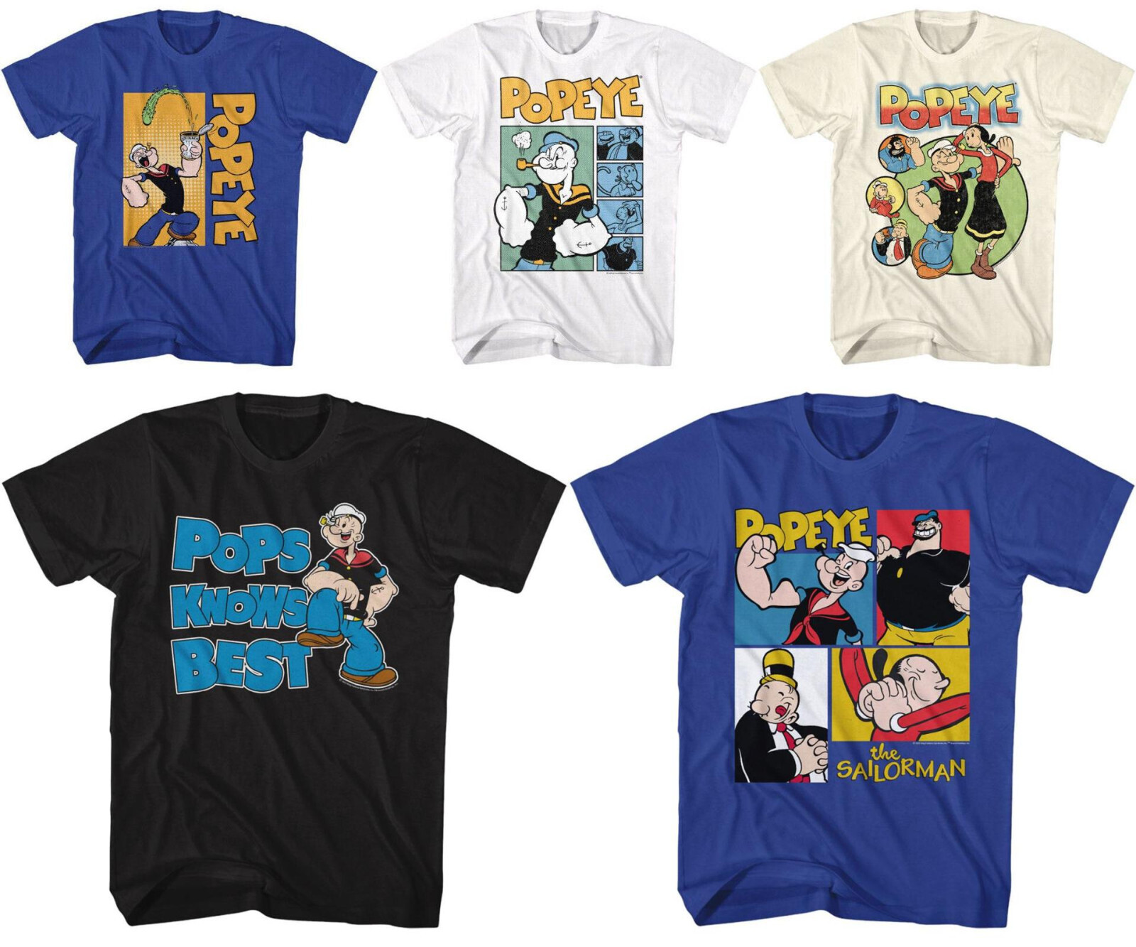 Pre-Sell Popeye Cartoon Licensed T-Shirt #6