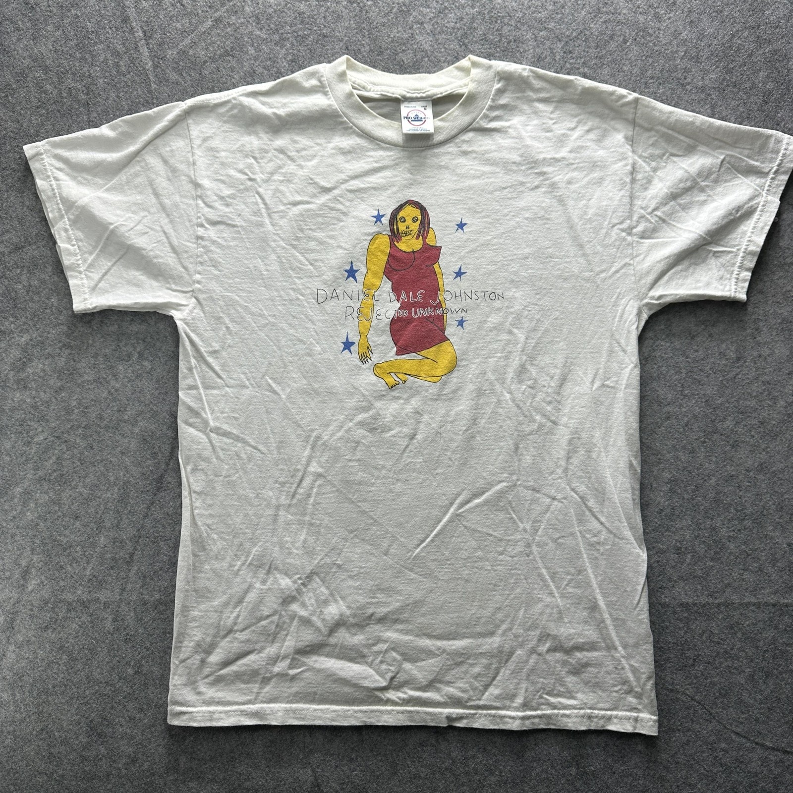 Vintage Daniel Johnston Rejected Unknown Delta Shirt Mens Medium Graphic Tee 90s gallery