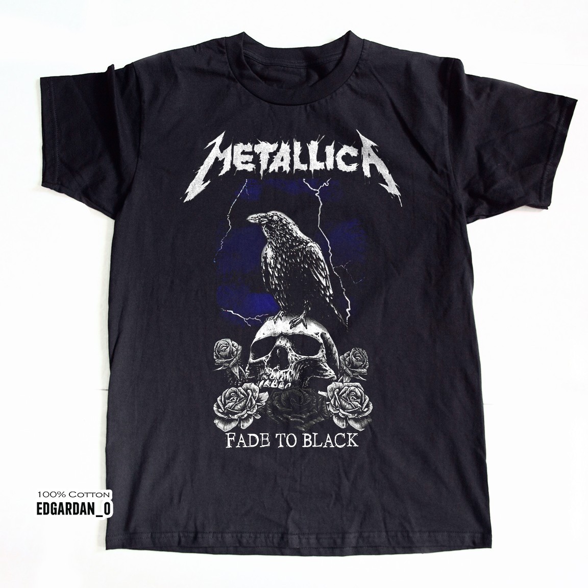 HOT! Metallica Fade to Black Heavy Cotton Unisex T-shirt Size S-5XL