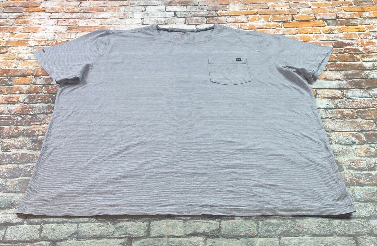 Under Armour Shirt 3XL Gray Performance Athletic Training Gym Workout Tee Mens