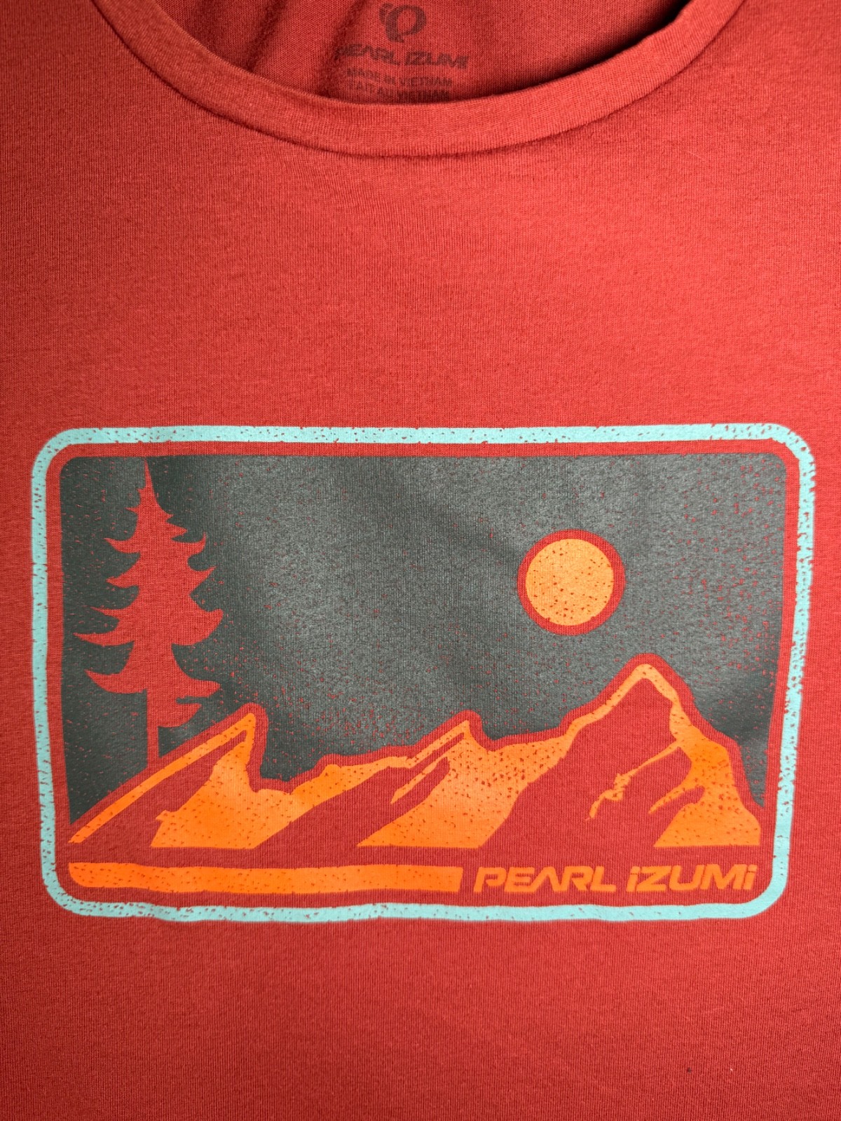Pearl Izumi Men's Mesa T-Shirt Large Mountain Red Maroon Cycling Performance gallery