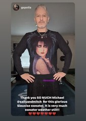 Siouxsie Sioux Face Sweater Cotton / Poly Blend Punk Goth Banshees
