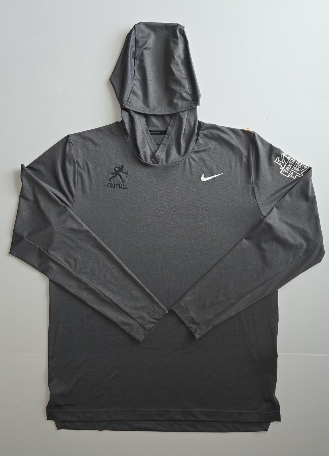 Nike Pro Dri-Fit Hoodie Mens L TaxSlayer Gator Bowl Football Gray Long Sleeve
