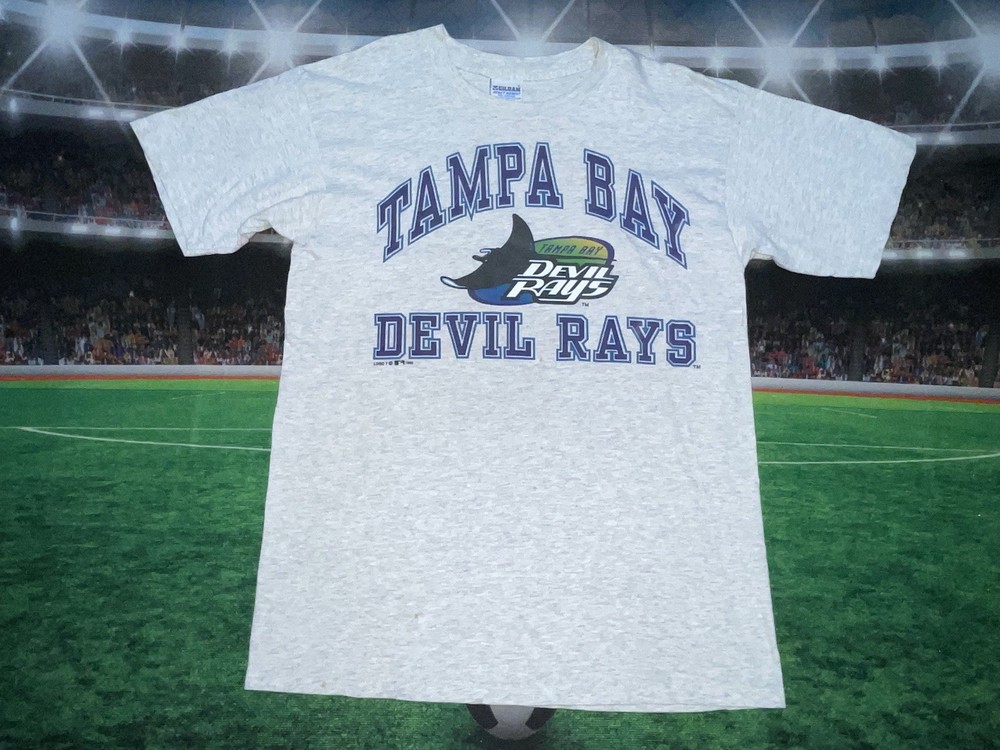 Vintage Tampa Bay Devil Rays Shirt Gilman Sz Large Preowned