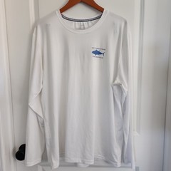 Southern Tide Original Skipjack Long Sleeve T-Shirt Mens Size L UV Wicking Swim