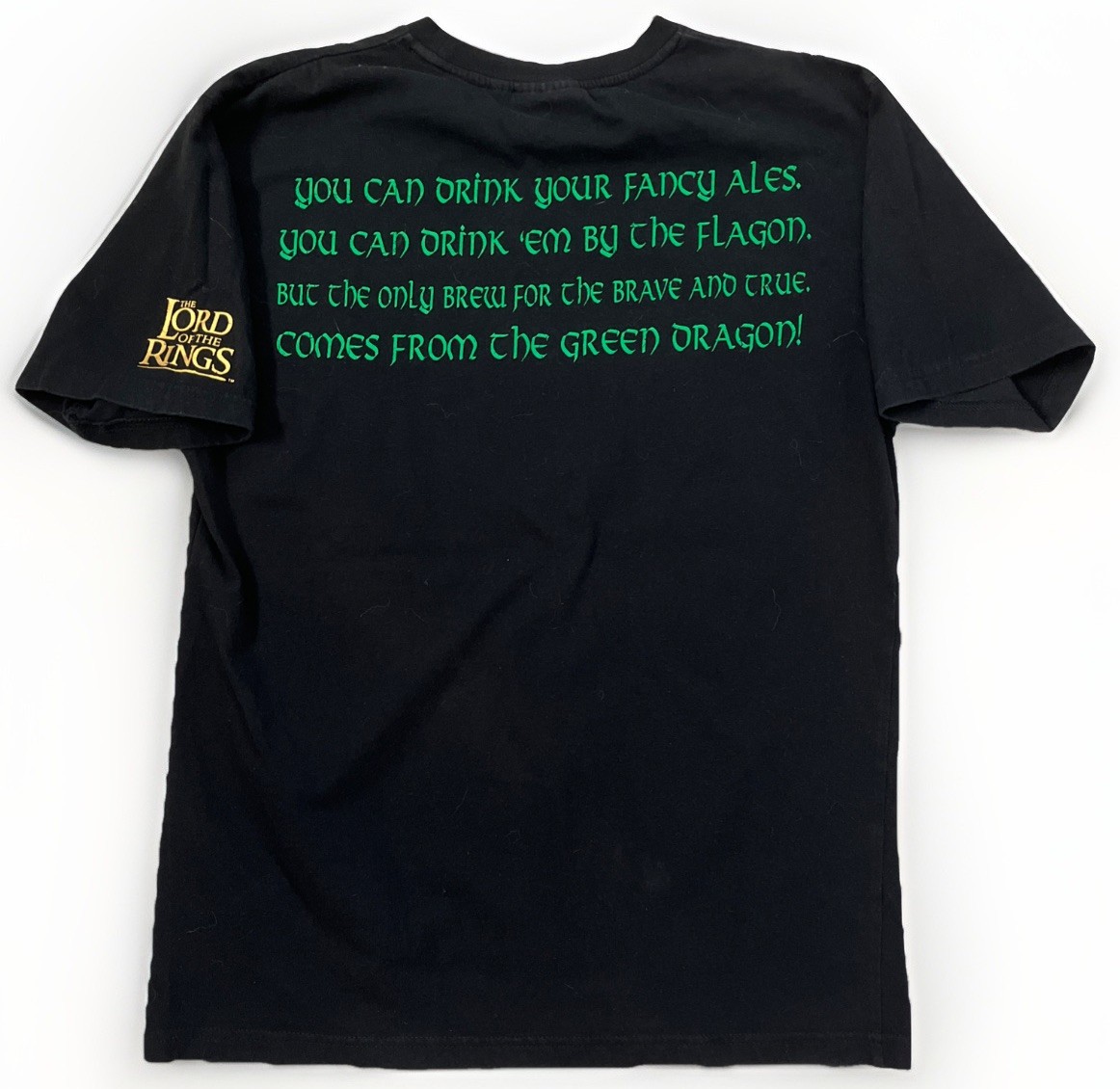 Lord Of The Rings T Shirt Green Dragon Tavern Black SZ Medium Song Short Sleeve gallery