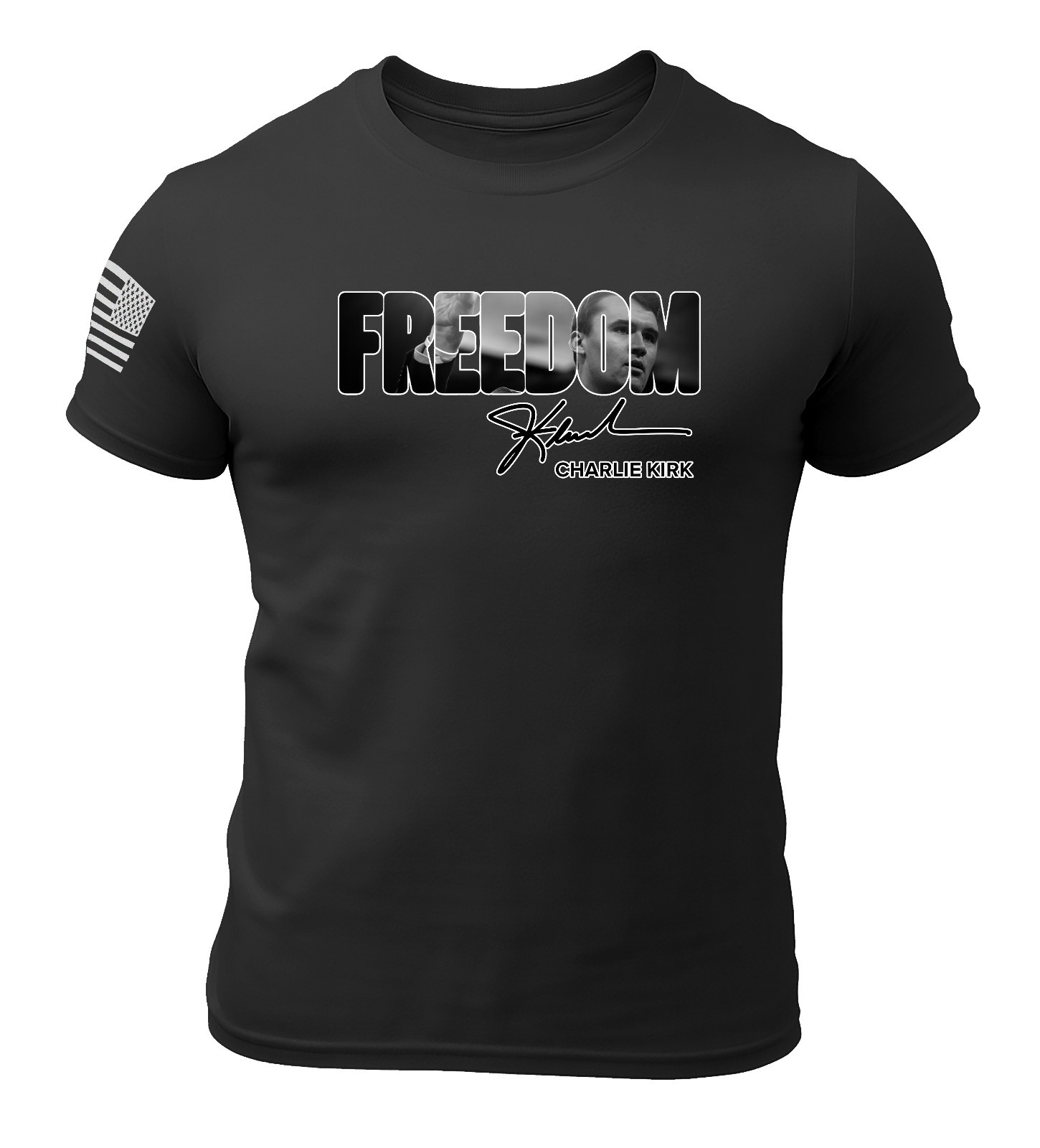 Freedom Charlie Kirk Memorial Shirt 100% Cotton gallery