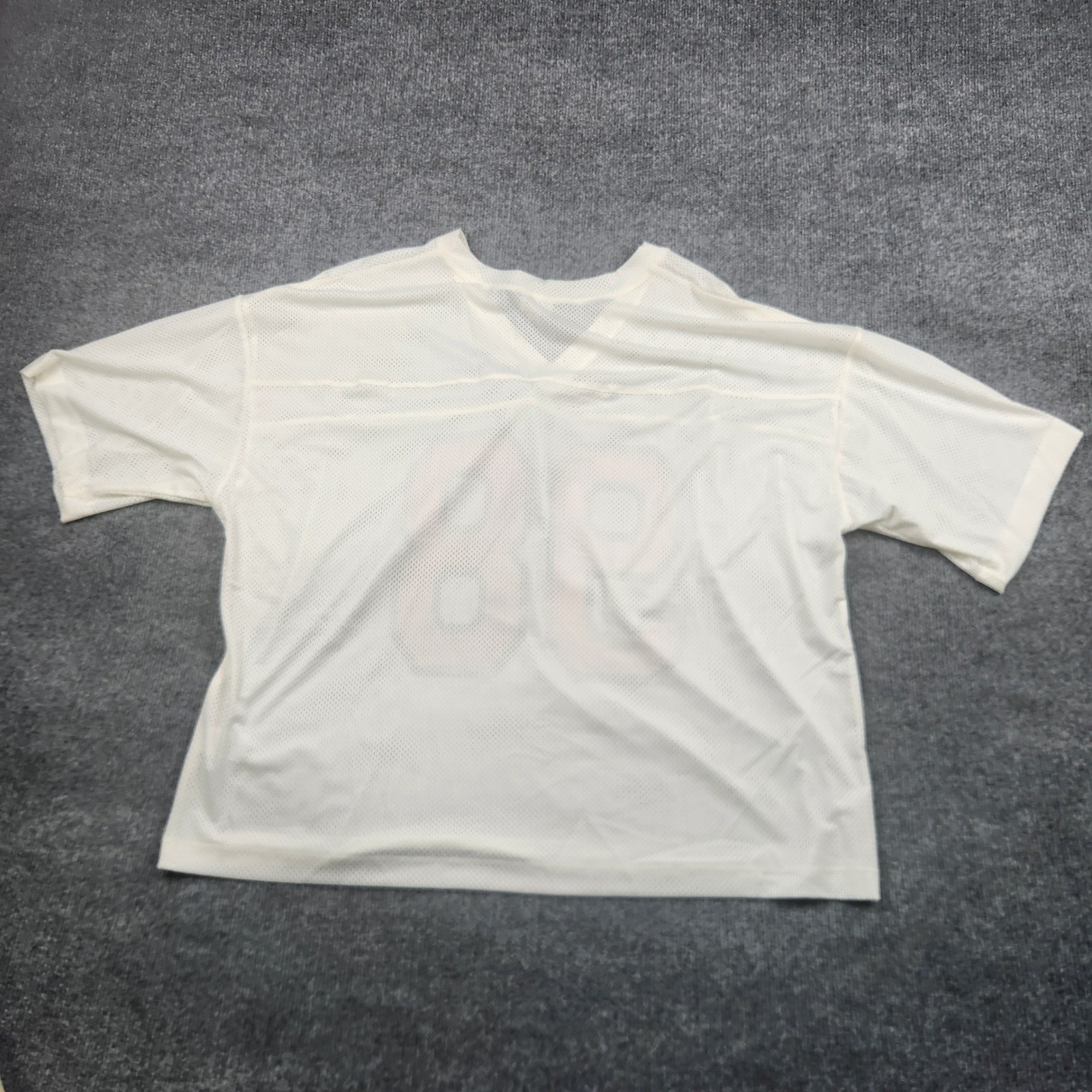 Le Lis White Mesh V-Neck Jersey Graphic 98 Top IT3716 Mens Large NEW gallery