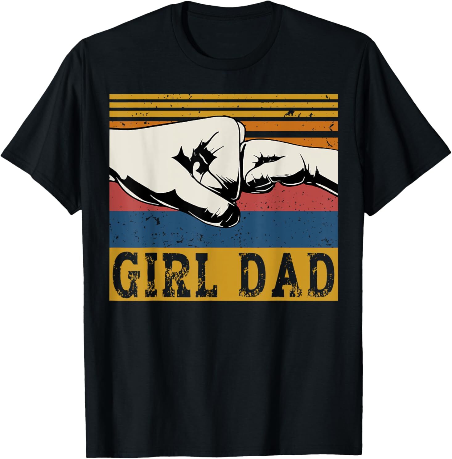Girl Dad Men Father of Girls Fathers Day Vintage T-Shirt gallery