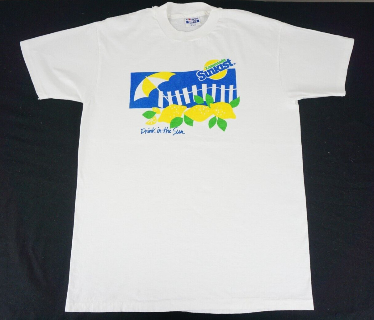 Vintage Hanes Beefy T Lemonade Sunkist shirt tagged XL snacks soft drinks gallery