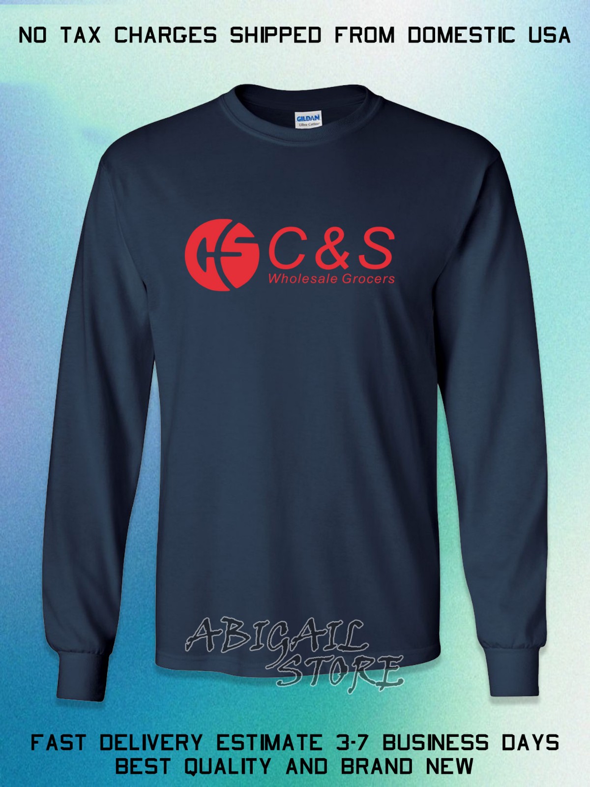 New C&S Wholesale Grocers Logo Men's Long Slevee T-Shirt American T-Shirt gallery