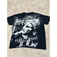 Spin Magazine Nirvana Kurt Cobain The Early Days Graphic TShirt Black XL Grunge