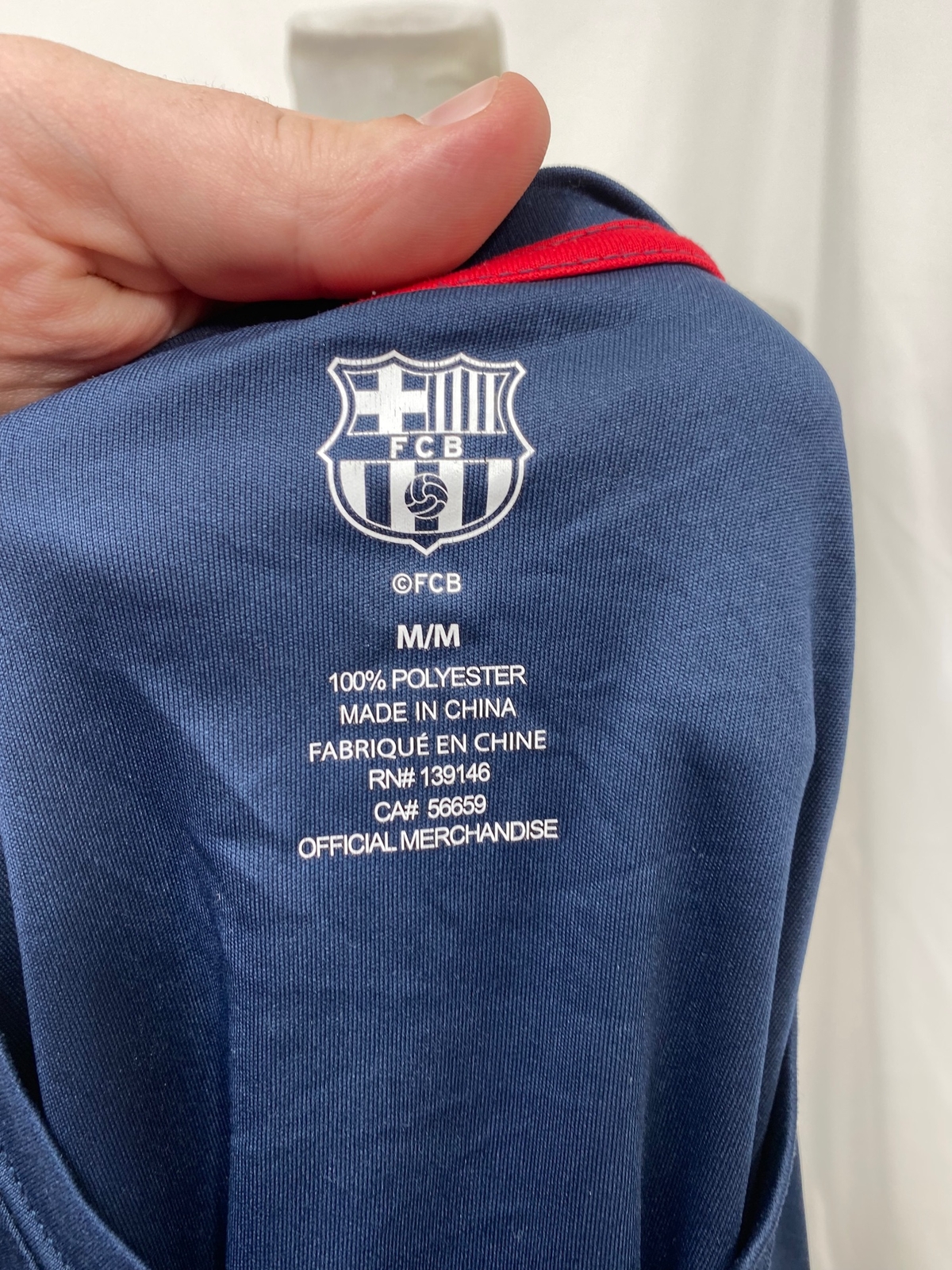 FC Barcelona Men’s Medium Soccer Shirt Blue Short Sleeve Crew Neck gallery