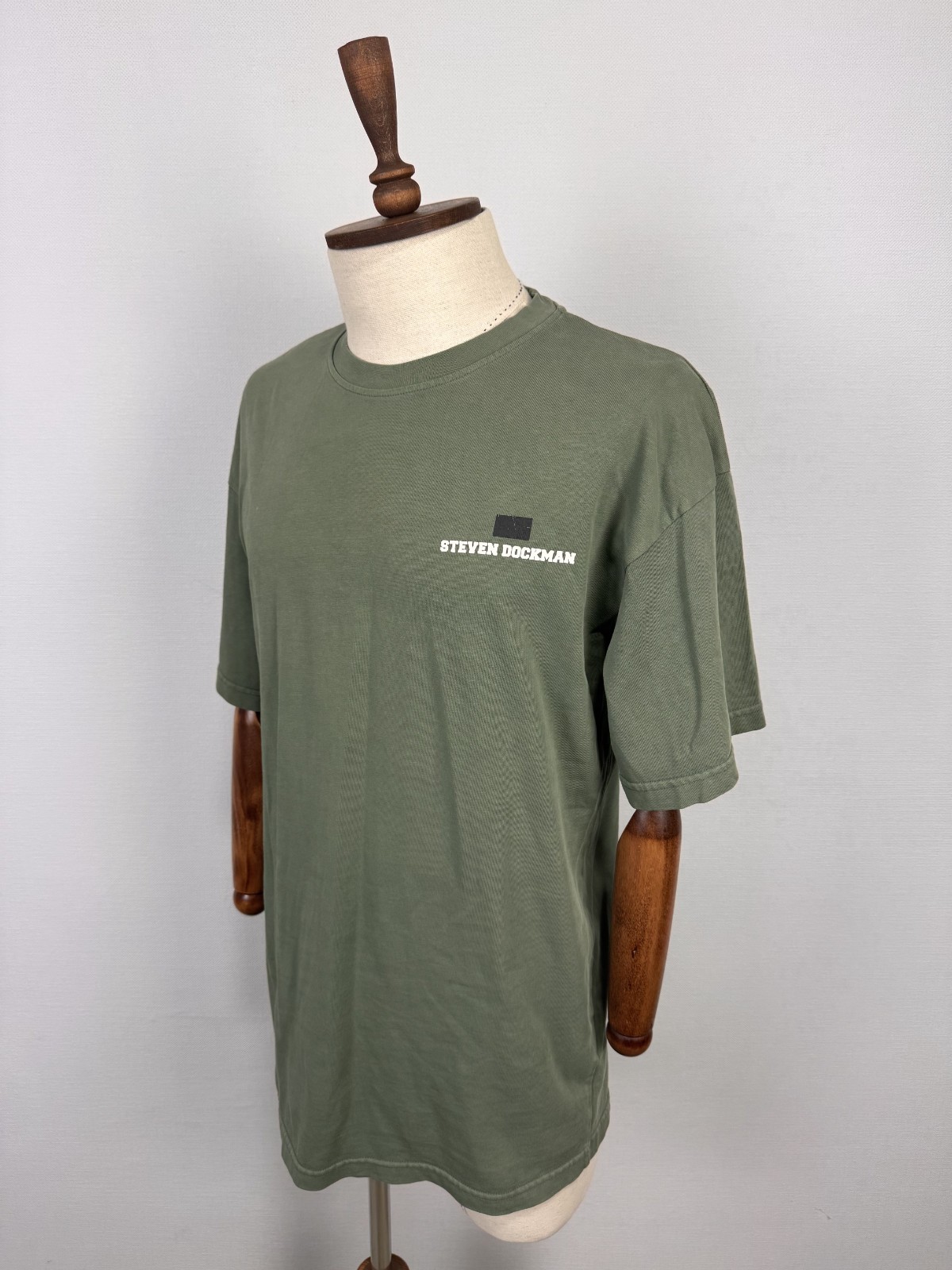 STEVEN DOCKMAN Green Big Dollars Print Short Sleeve Italian T-Shirt Sz M gallery