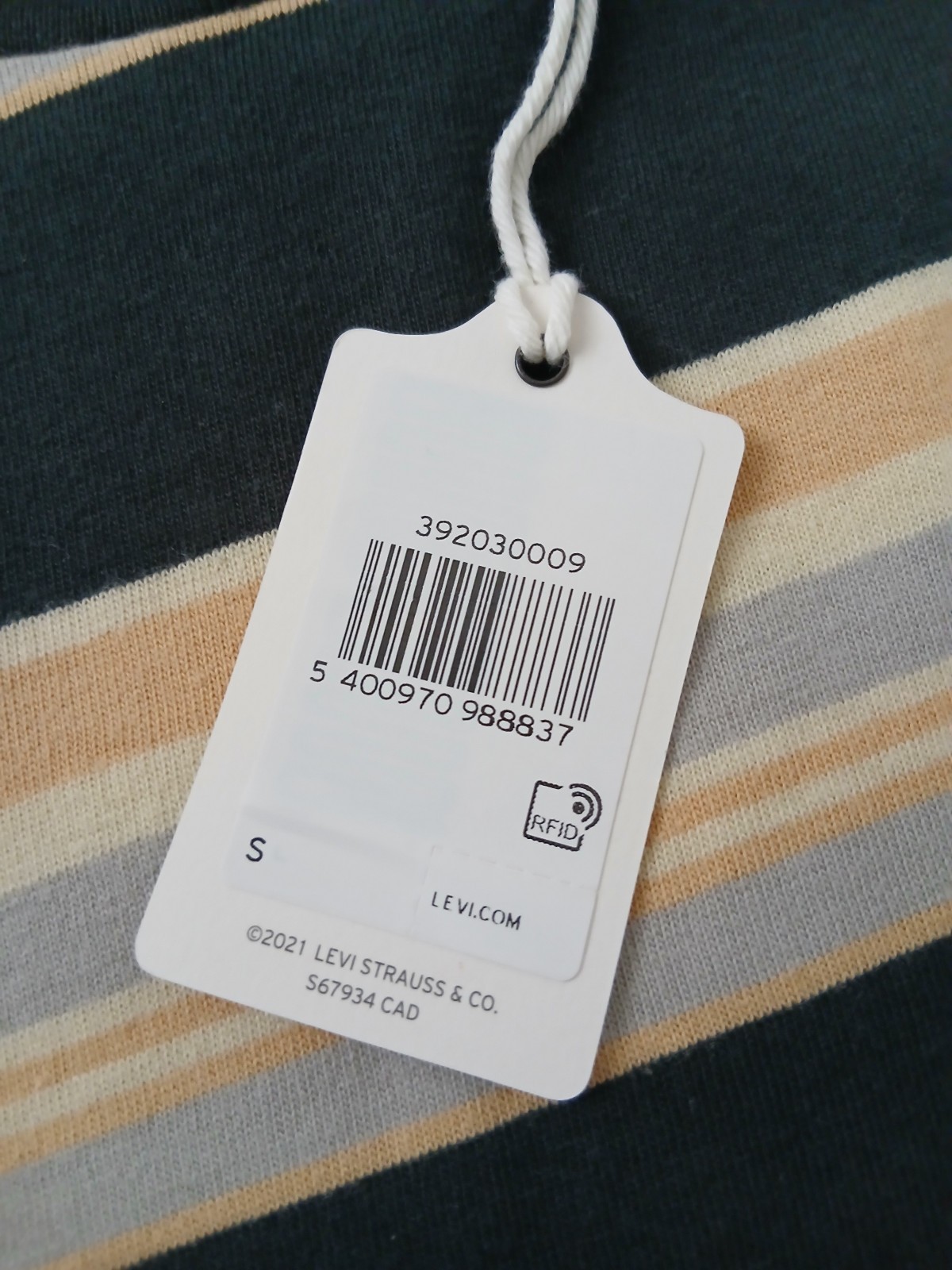 Levi's Vintage Clothing LVC 1950s Sportswear Striped T Shirt - Size S - BNWT gallery
