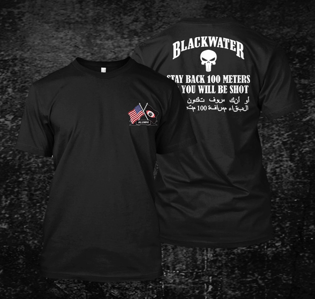 Blackwater Alumni Academi Logo Private Company Army Military Unisex T-Shirt gallery