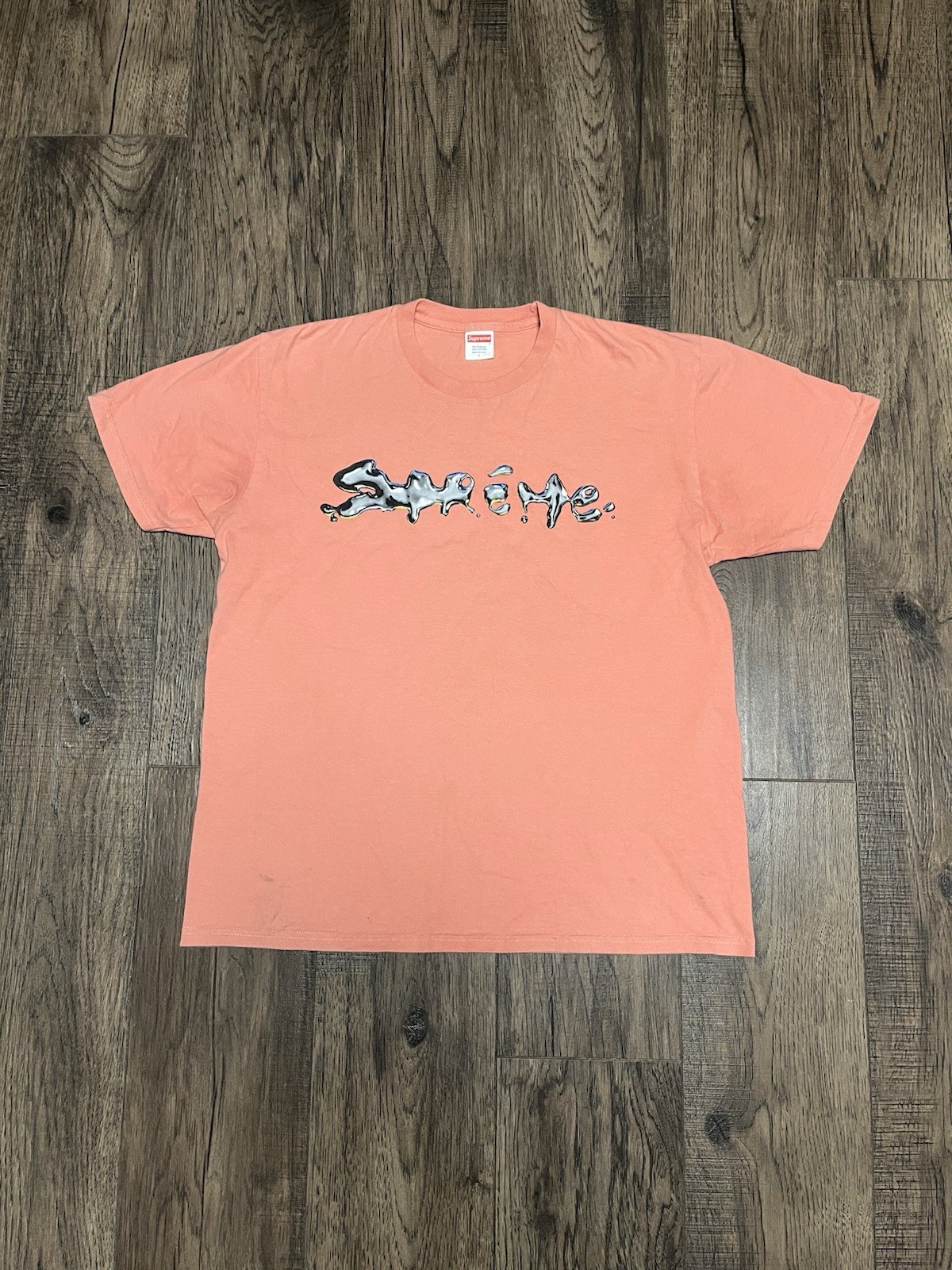 Supreme Liquid Metal Tee Terra Cotta FALL/WINTER 2018 Men’s Size Large USA gallery