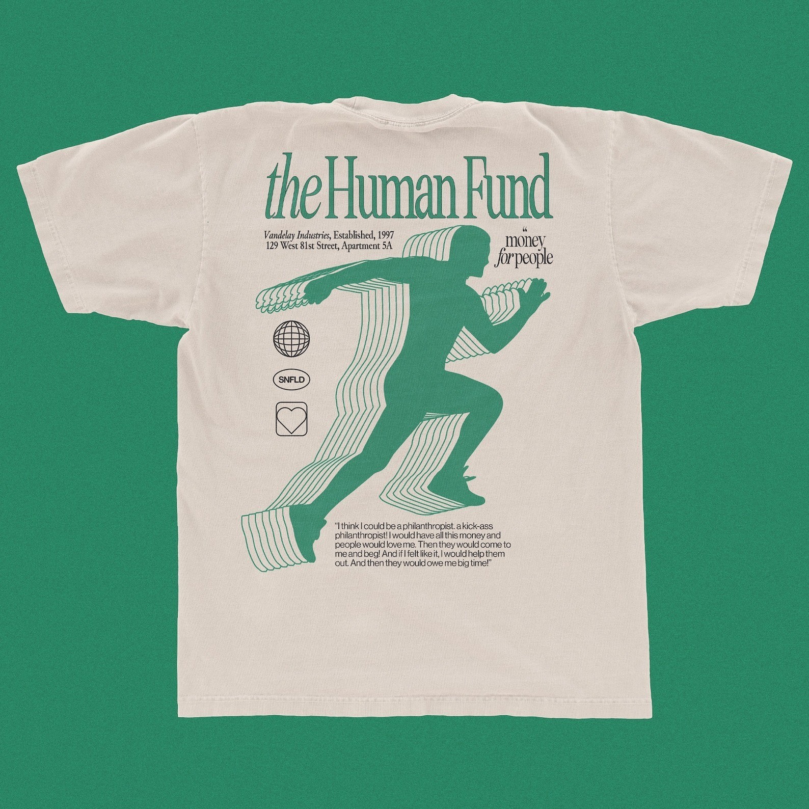 The Human Fund Seinfeld George Costanza 90’s Sitcom Vintage Tee