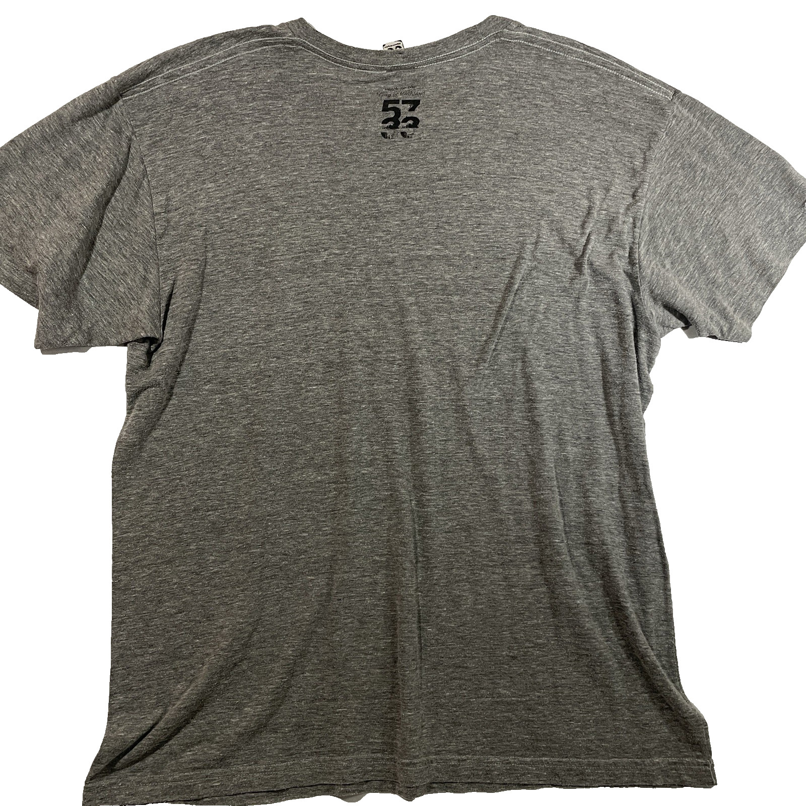 5733 Oakland Achieve Greatness Graphic Tee 2XL Mens Streetwear Gray T-Shirt gallery