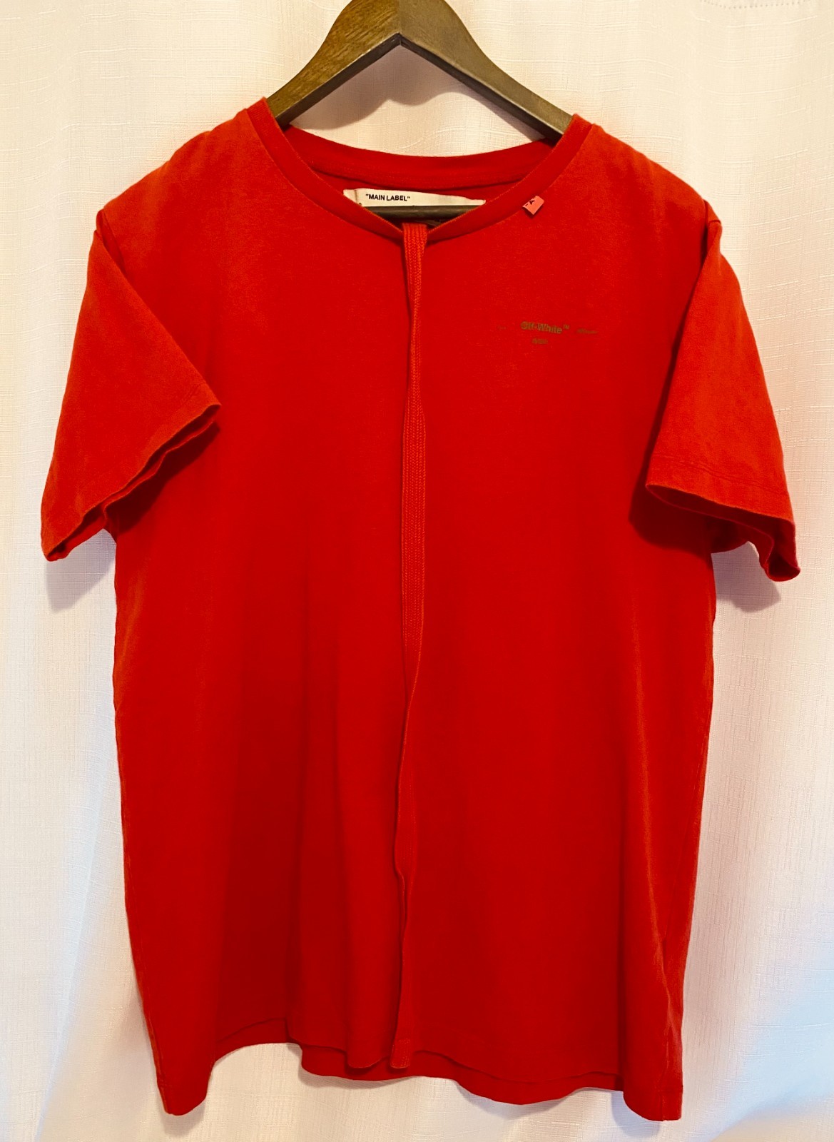 OFF-White 2013 "Main Label" Seasonal Special Edition Red T with Original String gallery