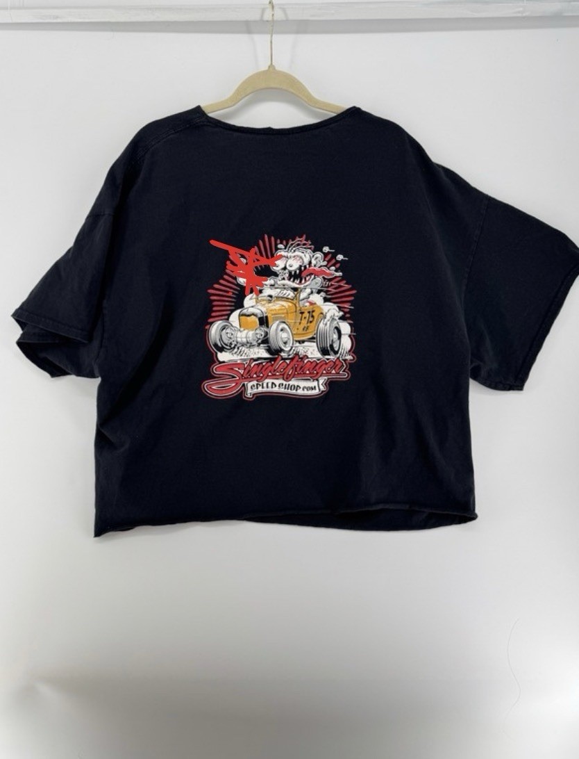 Speed Shop Cropped T Shirt Size Unknown, M Finger Edited Out gallery