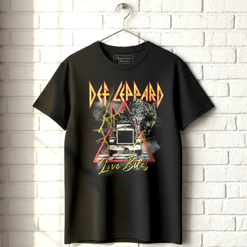 Def Leppard Love Bites thru the Night Men’s T Shirt