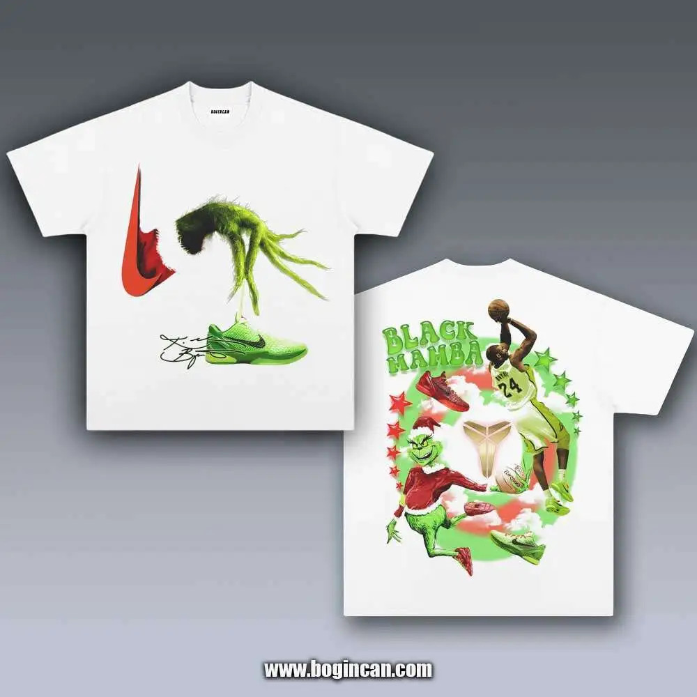 Christmas Basketball No 24 Graphic T-Shirt Holiday Sneaker Sports Tee