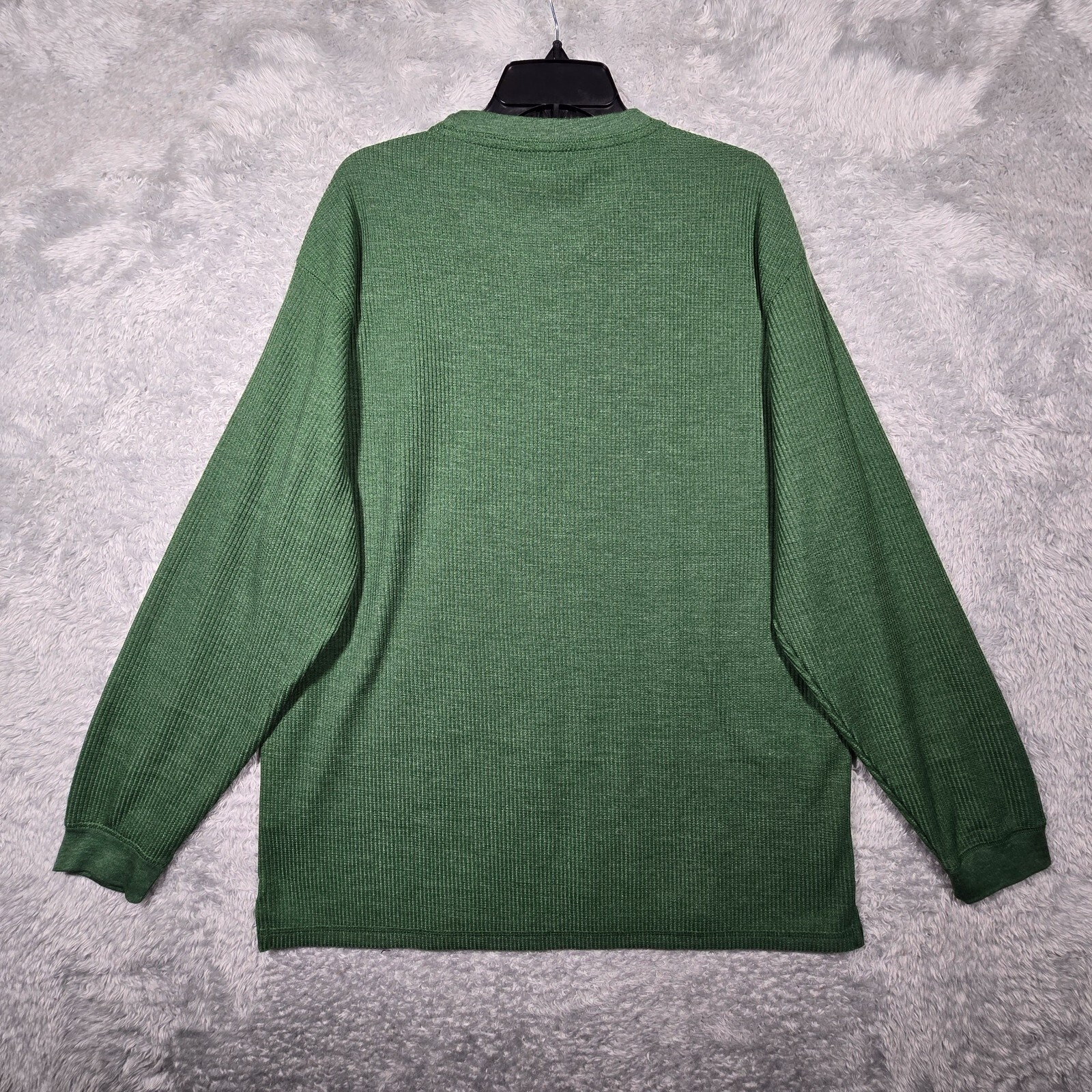 Alpine Lakes Shirt Mens XL Green Waffle Knit Long Sleeve Thermal gallery