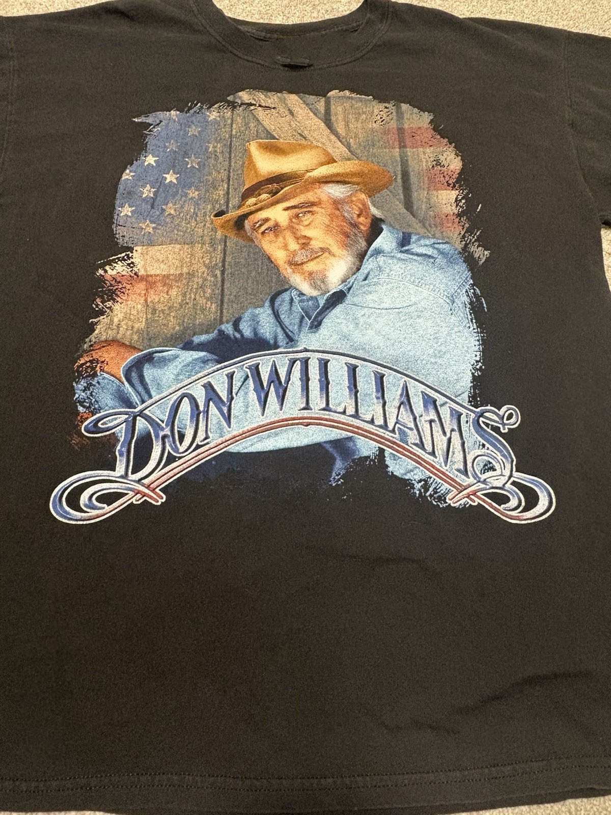 VIntage style Don Williams singer short sleeve black Shirt Unisex All size TU957