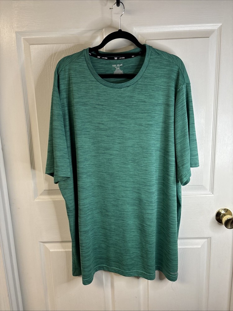 Tek Gear Dry Tek Sport Performance Men’s Green Short Sleeve T Tee Shirt 3XB 3X