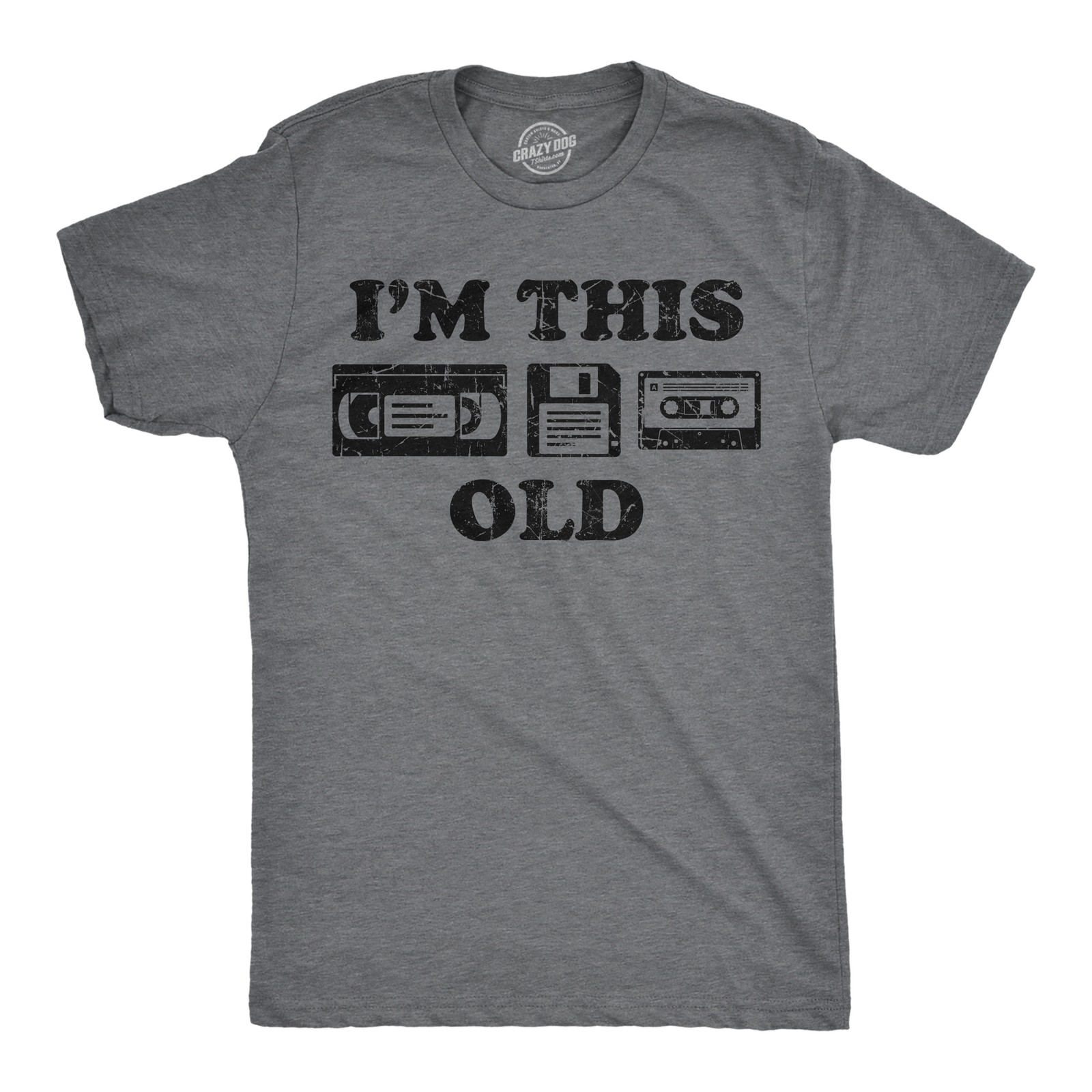 Mens Funny T Shirts Im This Old Sarcastic Retro Video Tape Graphic Novelty Tee gallery