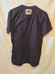 Cross Colours Stop The Violence Men L Black T Shirt Back Neck Patch Missing Tag