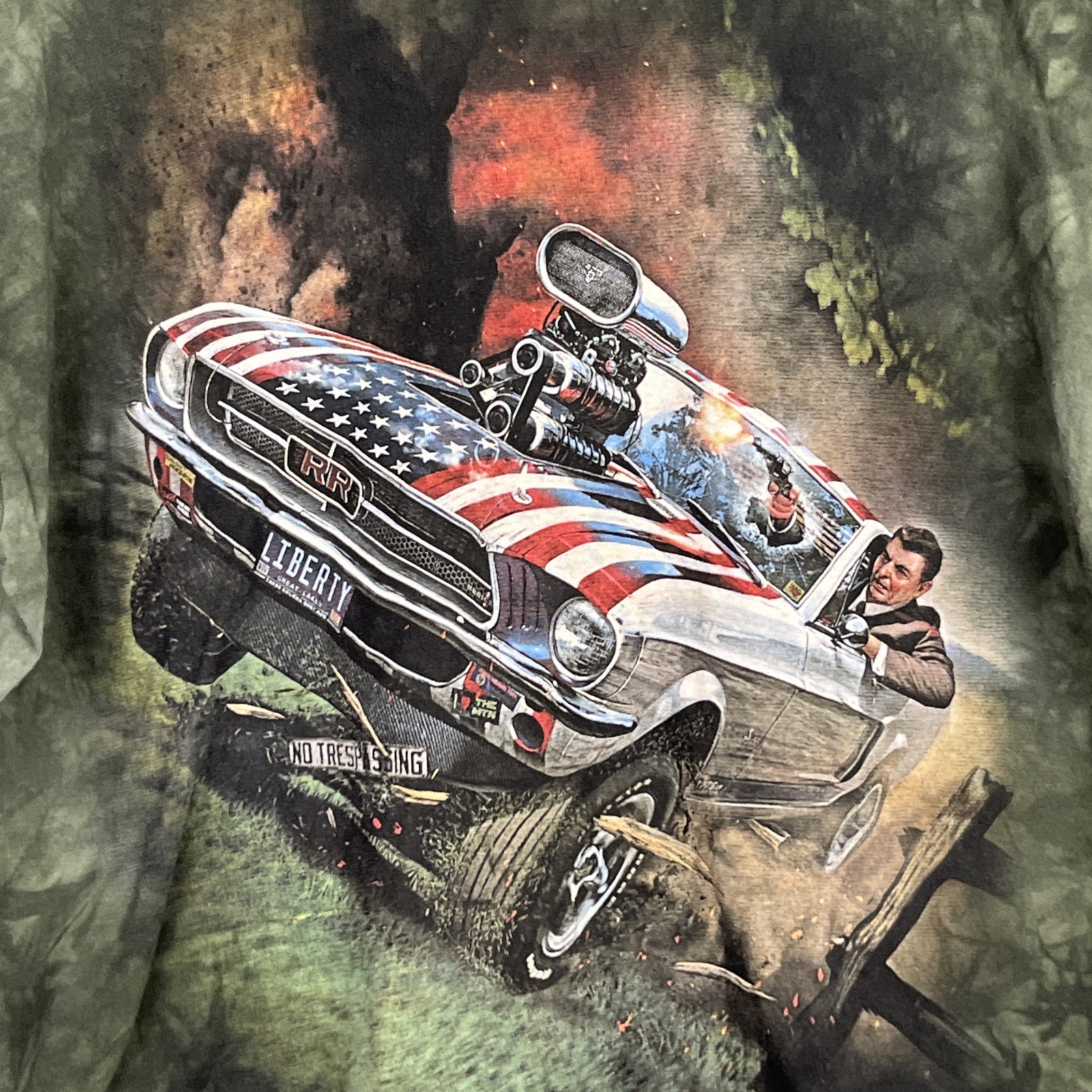 Ronald Reagan the Liberator Shirt XL The Mountain Patriotic Graphic Tee Military gallery