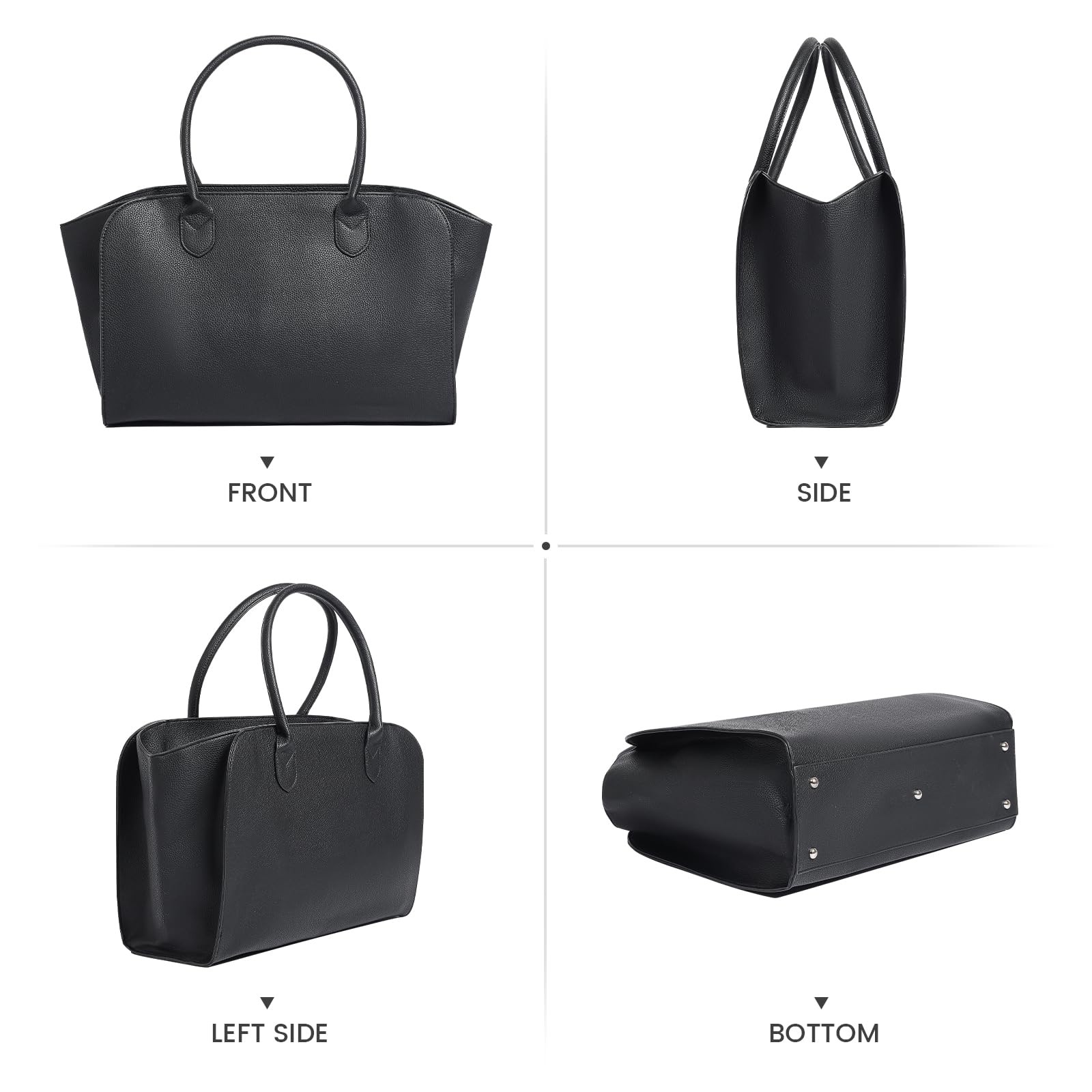 Laptop Tote Bag Purse For Work Leather Shoulder Satchel Handbag Large Multipl... gallery