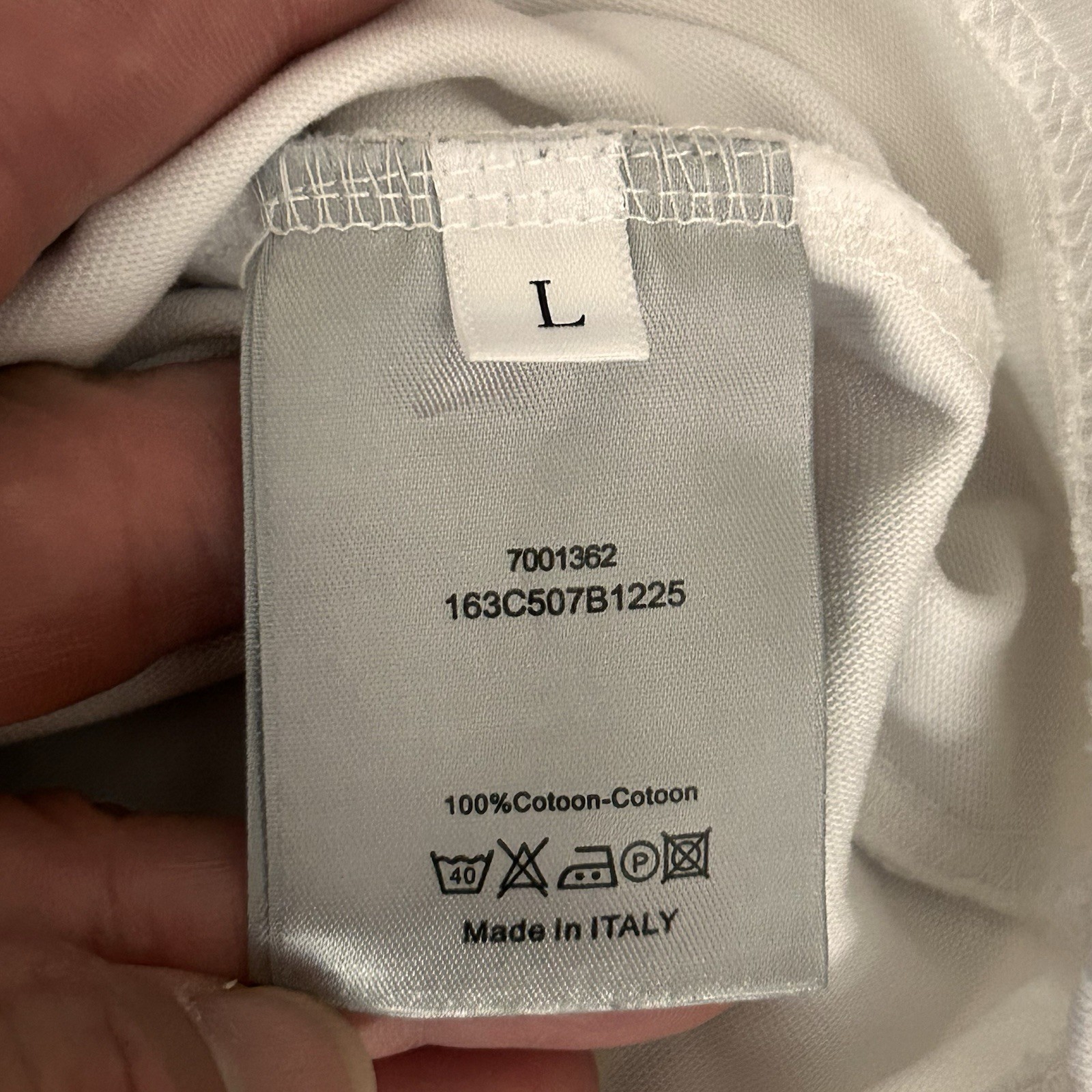 Dior Kaws Snake Embroidered T Shirt Relaxed Cotton Heavy White Size L gallery