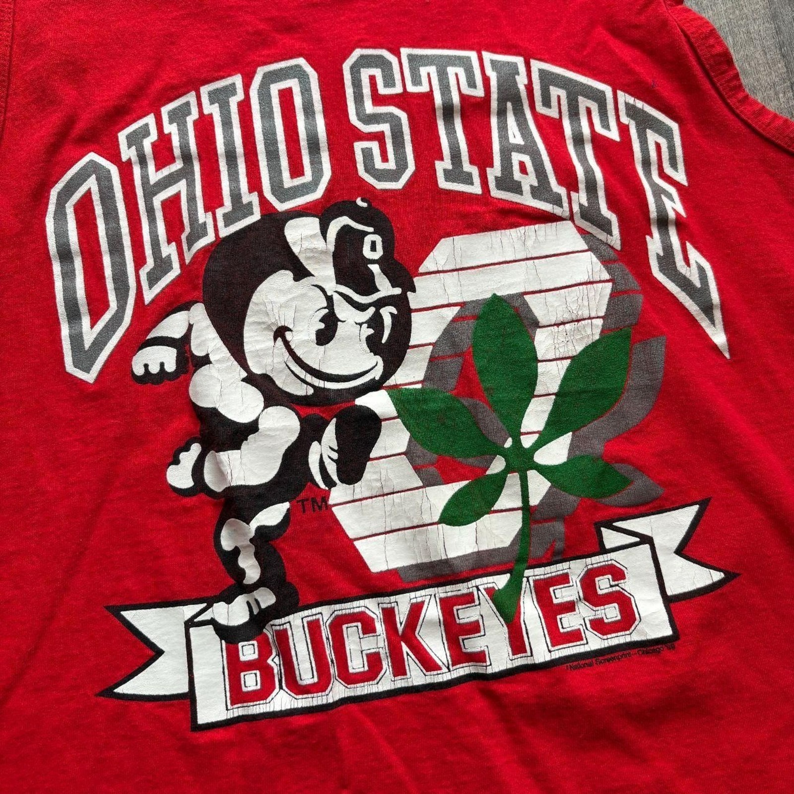 1989 Red Ohio State Buckeyes Tank Top gallery