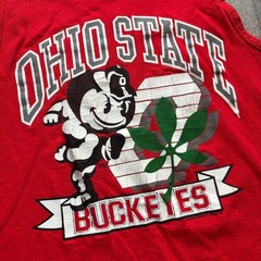 1989 Red Ohio State Buckeyes Tank Top