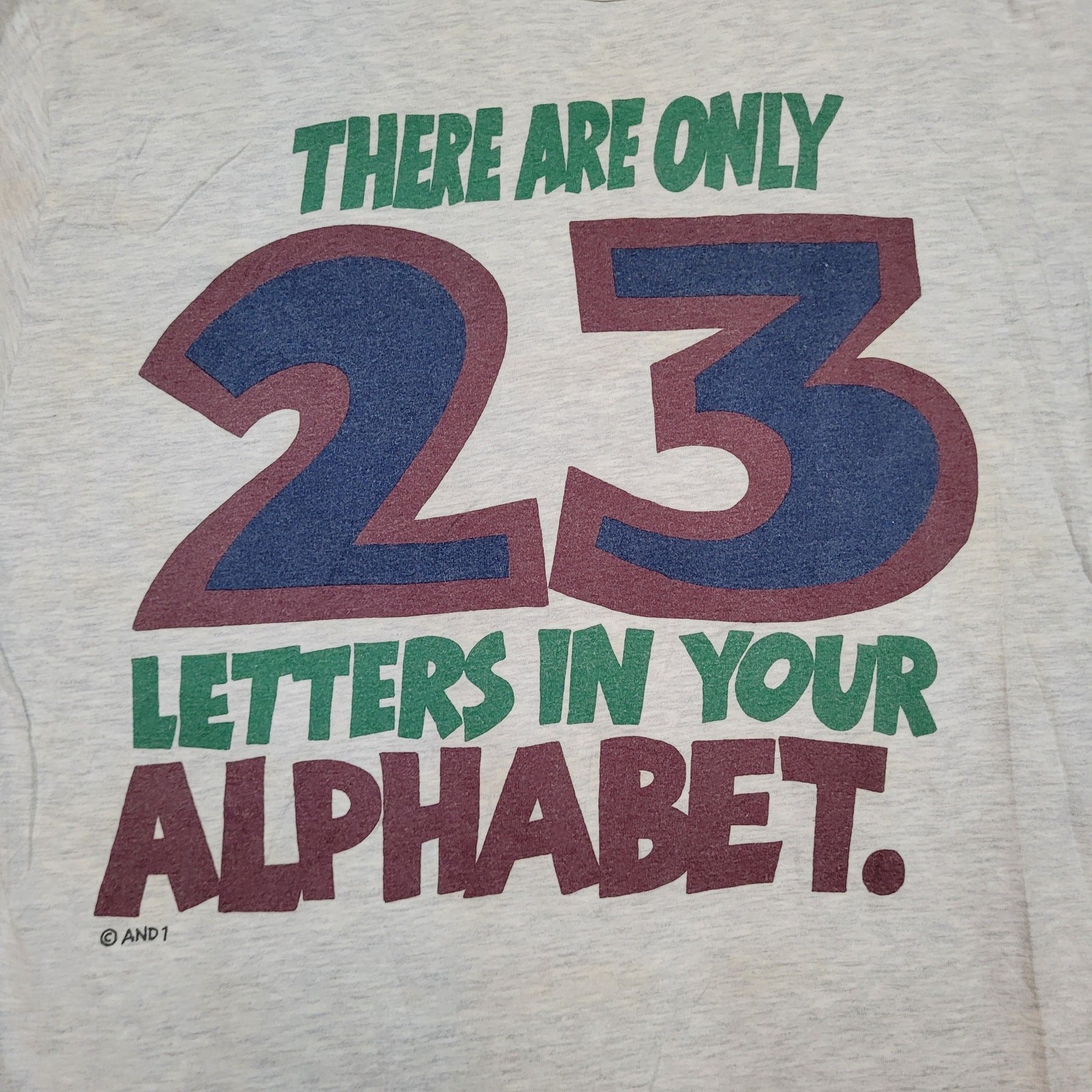 Vintage 90s AND 1 Trash Talk Tee Mens M USA Streetball Basketball gallery