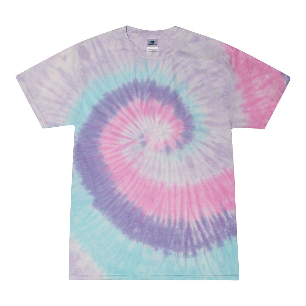 Tie Dye T-Shirts Multi-Color Adult XL 100% Cotton Colortone gallery