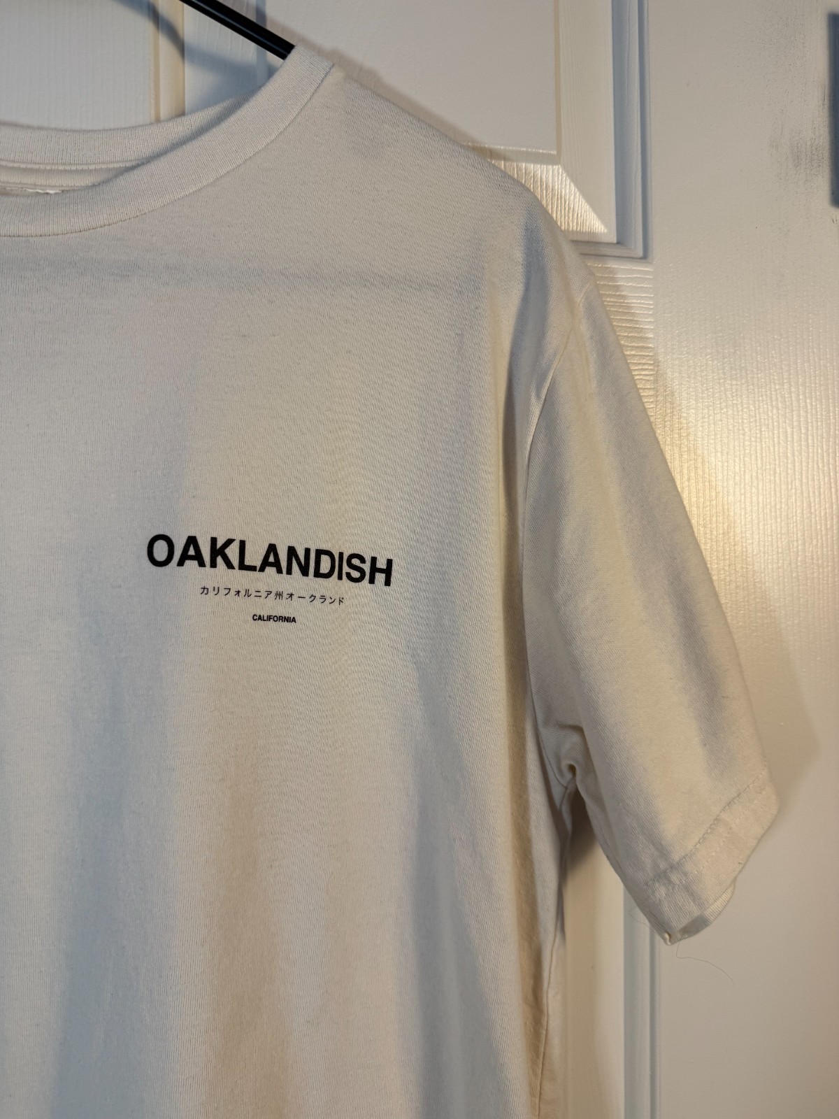 Oaklandish Modern Type Tee Ecru (Size M - 100% Cotton - Classic Fit) gallery