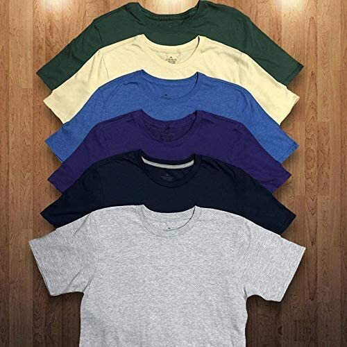 BILLIONHATS 24 Pack Mens Cotton Short Sleeve Lightweight T-Shirts, Mixed Colors gallery
