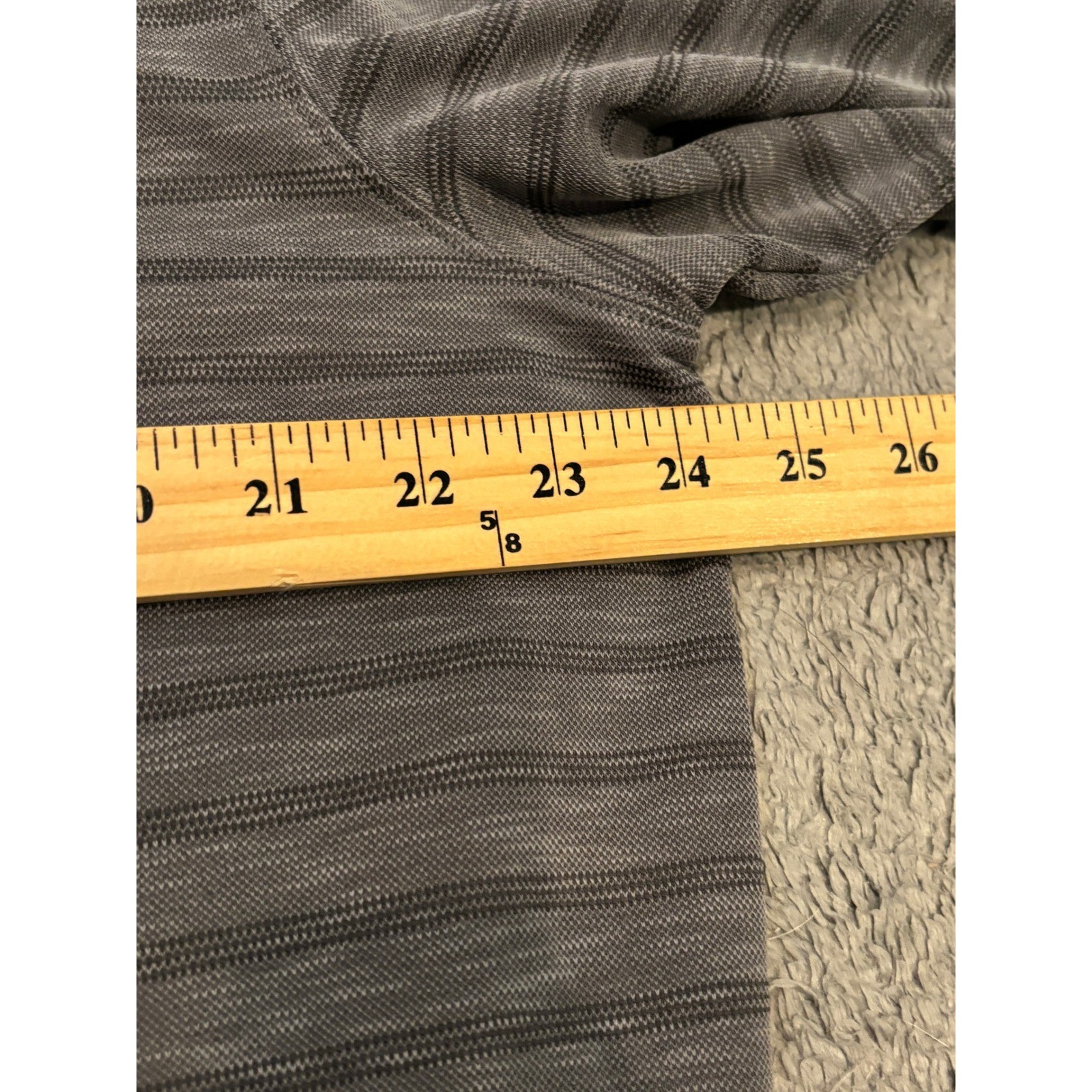 Joseph Abboud Mens Grey Textured Stripe Long Sleeve Shirt Slim Fit XL Lyocell gallery