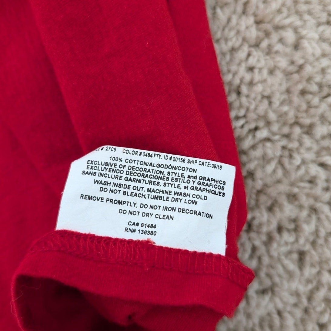 Phillies Baseball Sport Majestic 2 XXL Red Short Sleeve Crewneck T Shirt gallery
