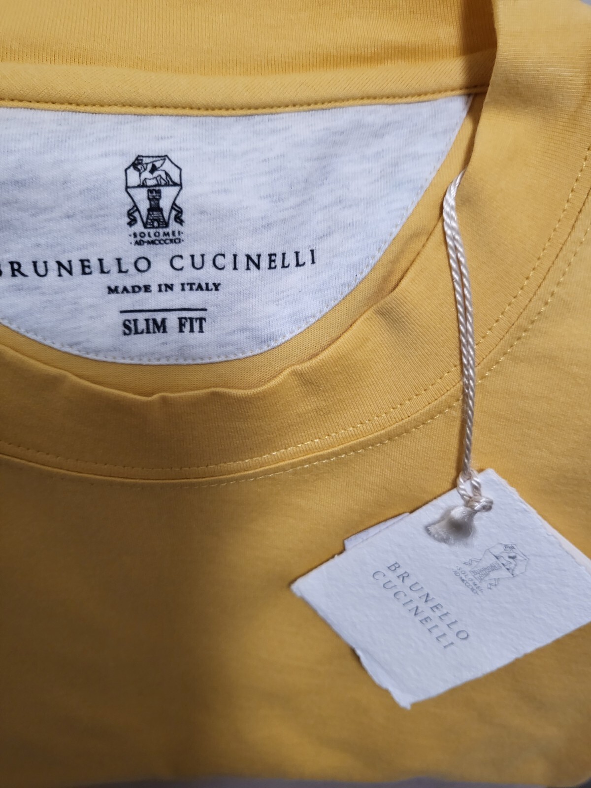 495$ BRUNELLO CUCINELLI MENS COTTON JERSEY T-SHIRT SZ:US S/48EU.Made In Italy gallery