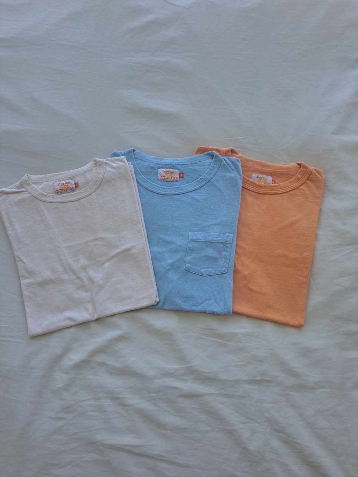 Sunray Sportswear Made-in-Japan Solid Colour T-Shirts (3-Pack) -Read Description gallery