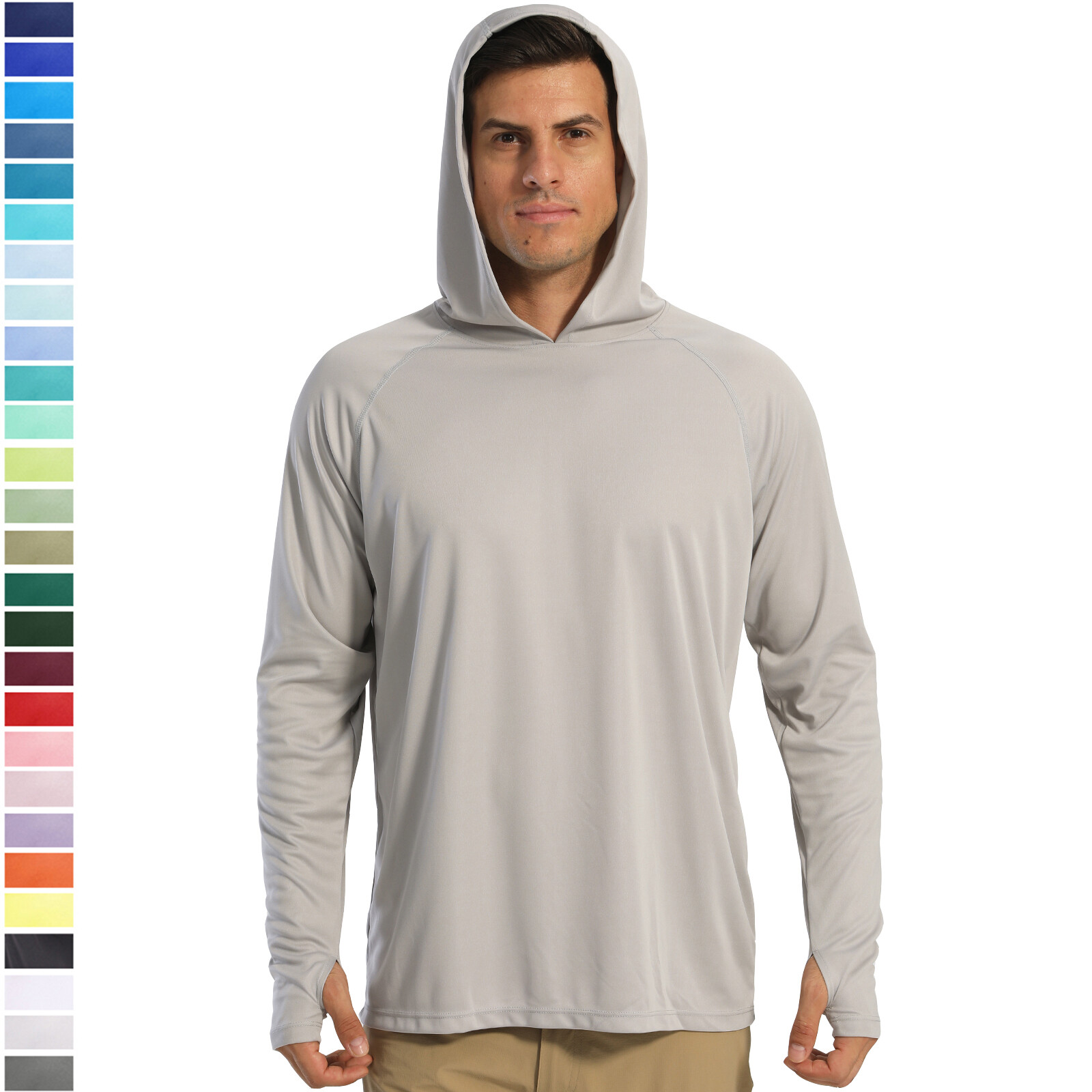 Men's Sun Protection Hoodies UPF 50+ Quick Drying Outdoor Sport Performance Tops gallery