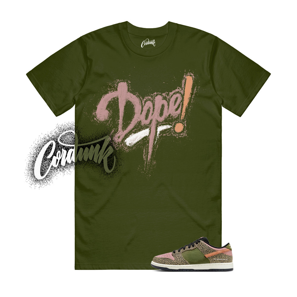 Dunk Recreational Use Khaki Amber Brown Rust Pink Green Rec T Shirt Match DOPE