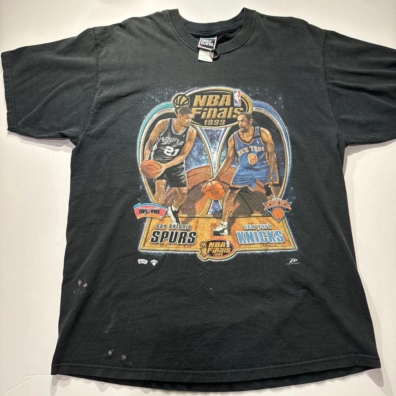 Vintage rare 1999 N.B.A Finals Spur.team s vs N.Y Knicks t-shirt Fastship gallery