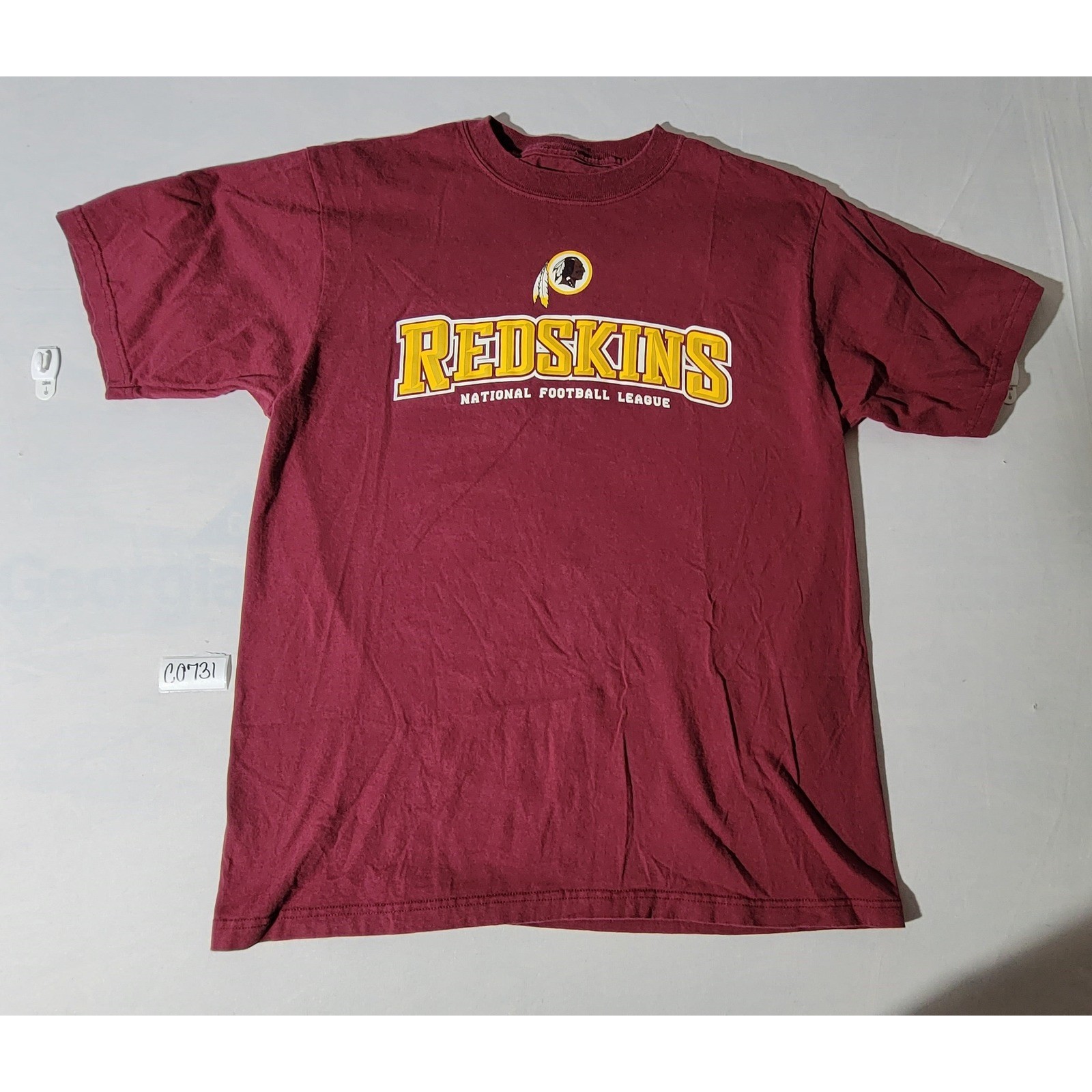 Reebok NFL Washington Redskins Burgundy Graphic T-Shirt Mens Medium gallery