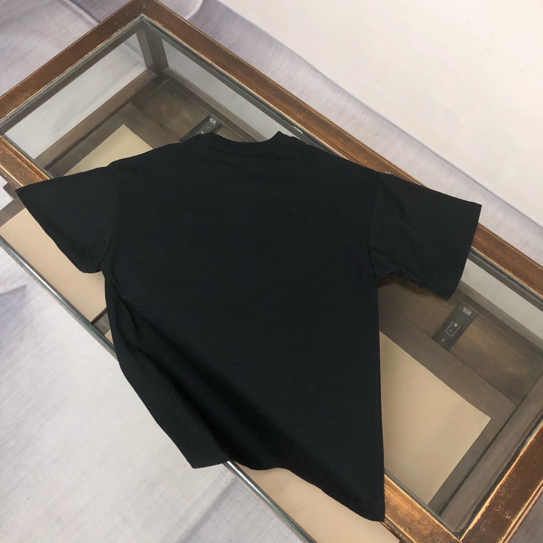 New Moncler Unisex Black Crew-Neck Short-Sleeve Cotton T-Shirt M gallery